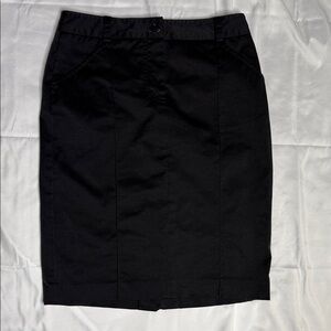 Armani Exchange Elegant Black Pencil Skirt